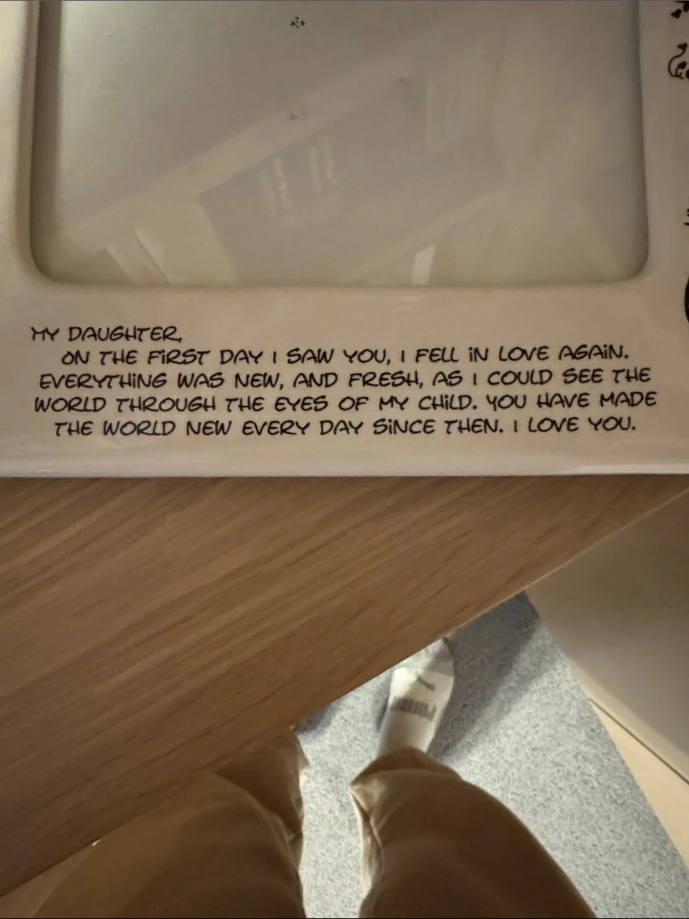 Mother ♥ Daughter Black & White Decorative Photo Frame